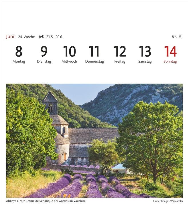 Actual product image Harenberg Provence Sehnsuchtskalender 2026 - Wochenkalender mit 53 Postkarten (Hardcover, German)