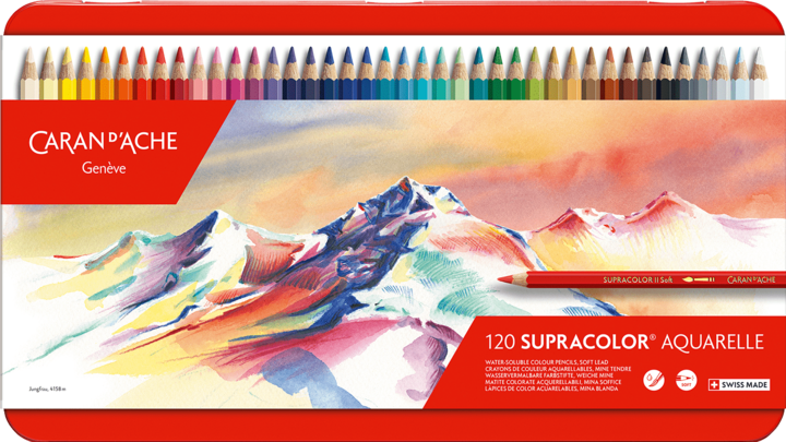 Immagine prodotto Caran d'Ache Supracolor Aquarelle Metallschachtel (Multicolore, 120 x)