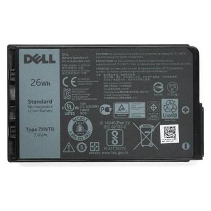 Dell Battery 26Whr 2 Cell (2 Zellen, 3420 mAh), Notebook Akku, Grau