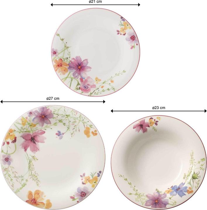 Actual product image Villeroy & Boch Mariefleur Basic Plate Set (18 pcs.)
