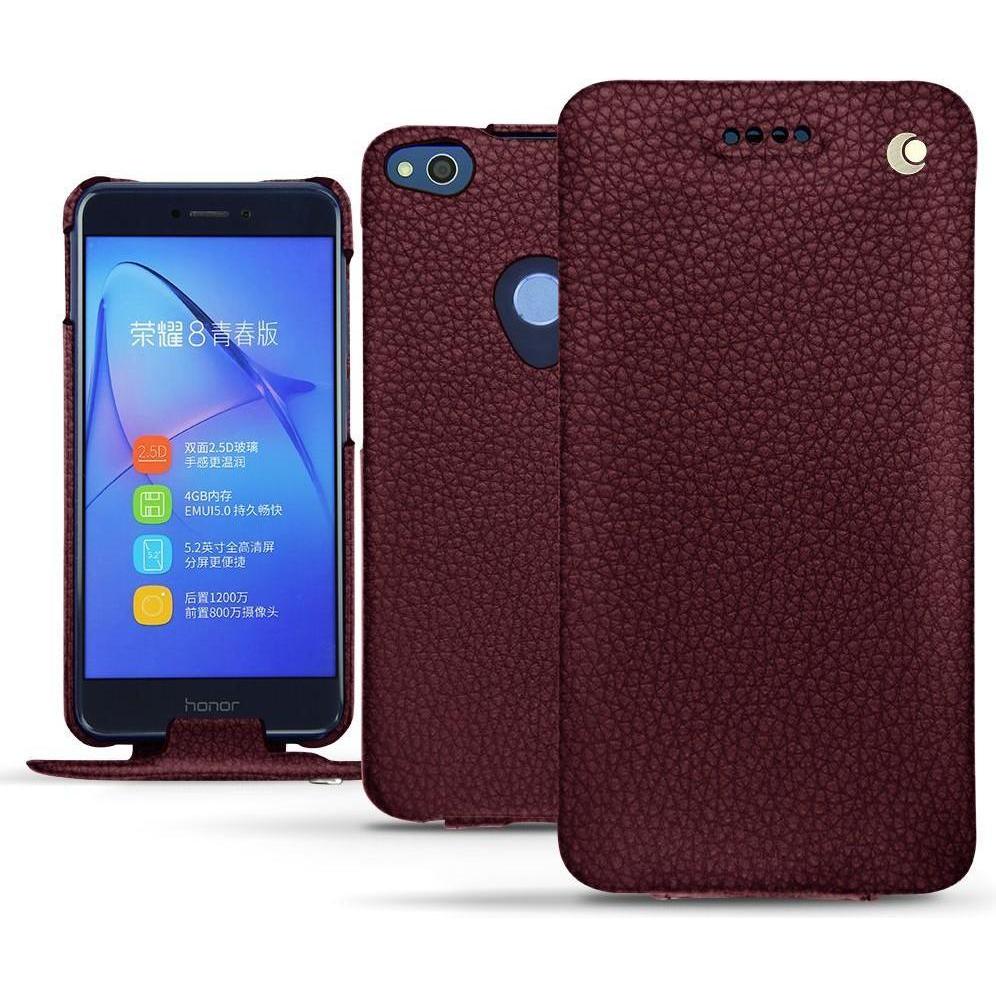 Noreve Lederschutzhülle vertikal (Huawei P8 Lite (2017)), Smartphone Hülle, Violett