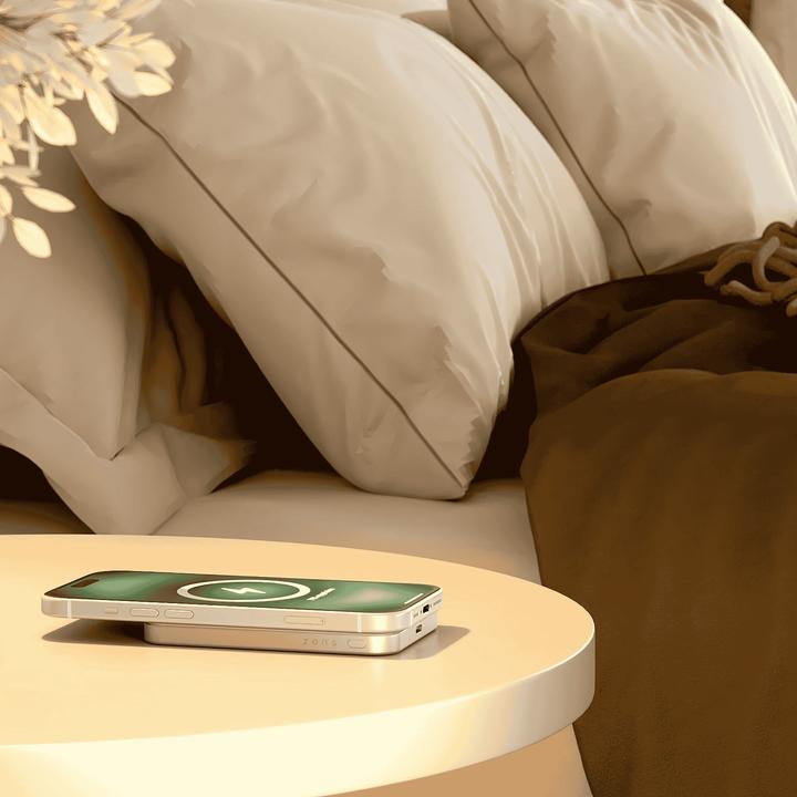 Produktbild Zens Slim Qi2 Al Powerbank 5000mAh White (5000 mAh, 15 W, 19250 Wh)