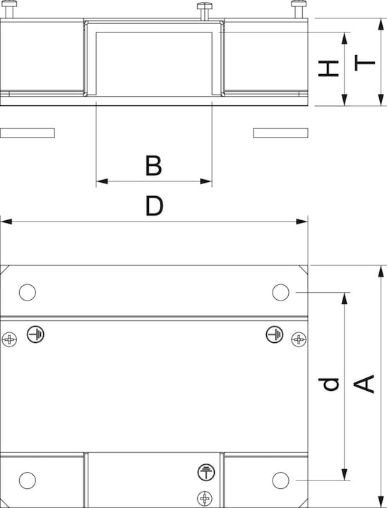 Produktbild OBO Bettermann OBO BSKM-TA 1025 T-Abzweig fÃ¼r Wand- und Deckenmontage 100x2 (10 cm)