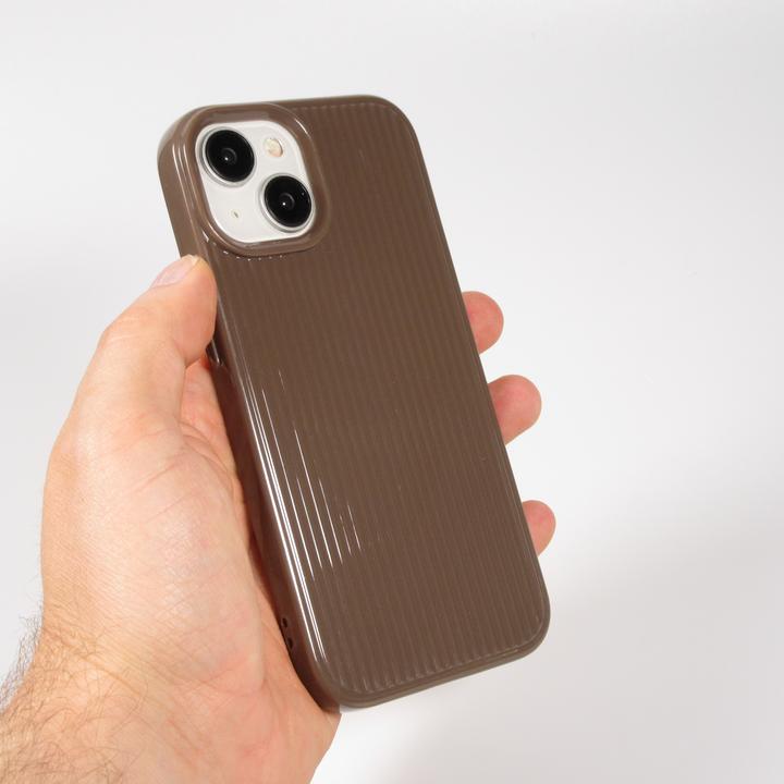 Image du produit PhoneLook Coque Gel silicone brillant avec lignes texturées (Apple iPhone 15)