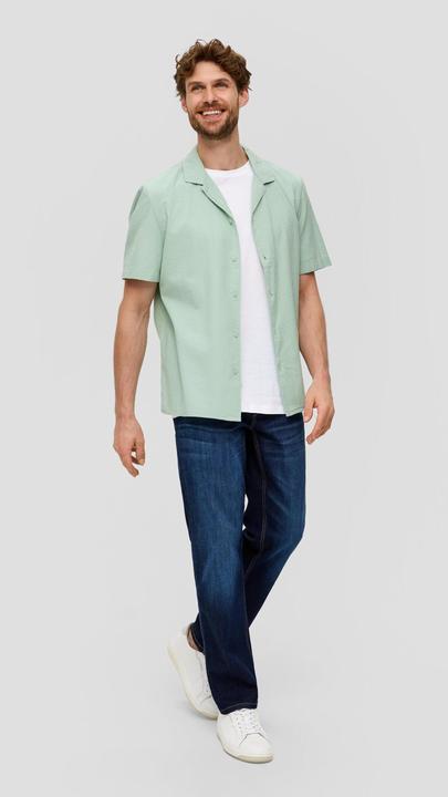Immagine prodotto s.Oliver Hemd Kurzarmhemd mit Crêpestruktur (XL)