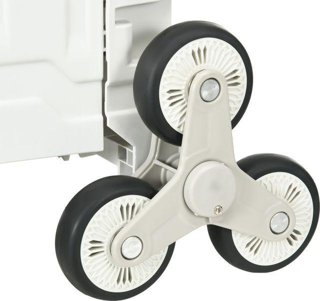 Immagine prodotto Swisshandel24 Carrello spesa pieghevole, carrello spesa con manico telescopico regolabile, montascale con