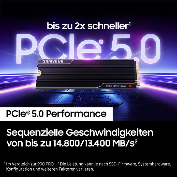 Produktbild Samsung 9100 PRO mit Heatsink (2000 GB, M.2 2280)