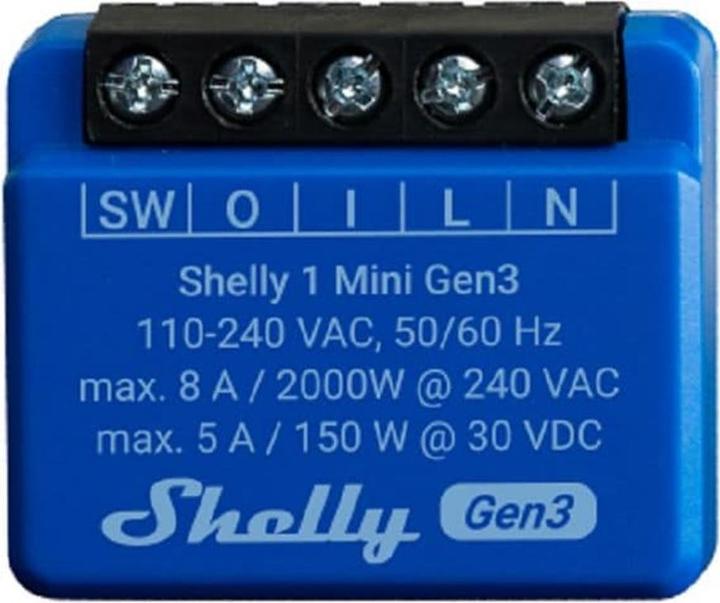 Shelly Plus 1 Mini Gen. 3 (Actionneur de commutation)