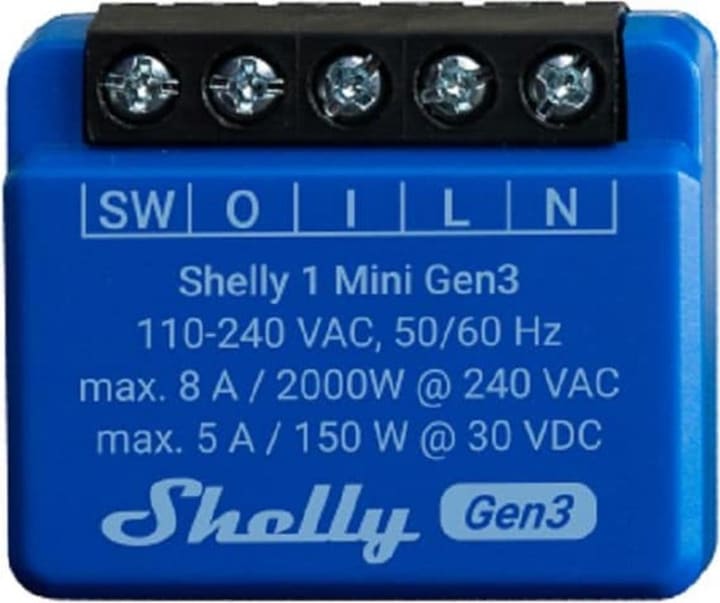 Immagine prodotto Shelly 1 Mini Gen3 (Attuatore dell'interruttore)