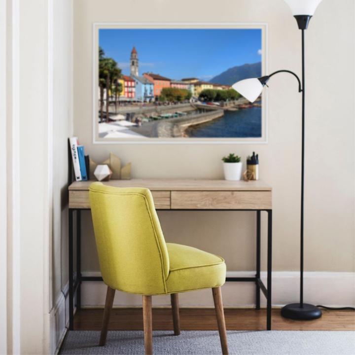 Actual product image Trenddeko Harbour promenade at Lago Maggiore (30 x 20 cm)