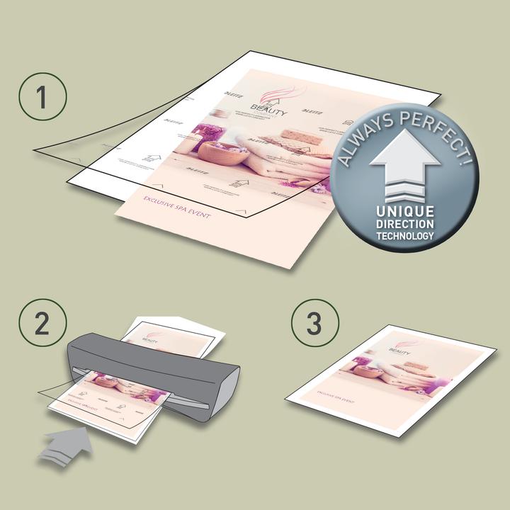 Actual product image Leitz Laminating foil (A4, 100 pcs., 125 µm)