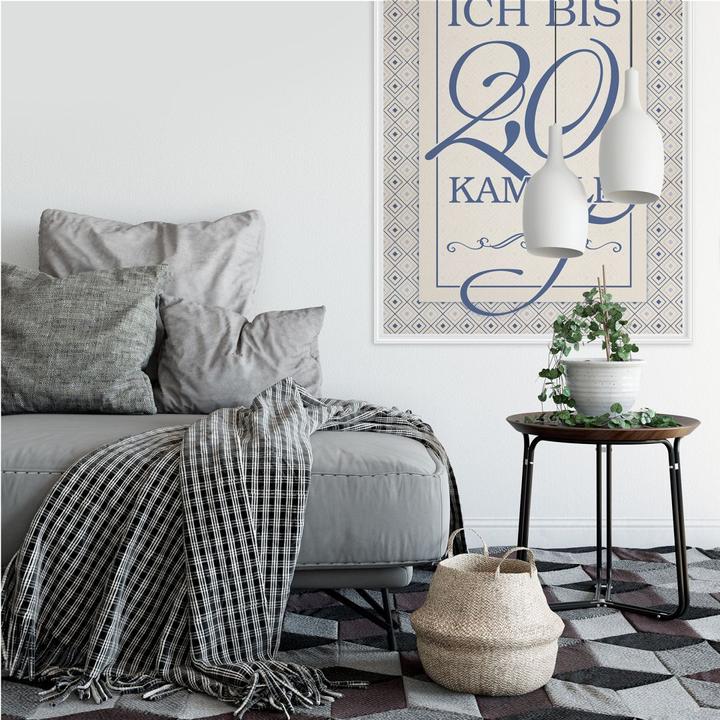 Actual product image Trenddeko Today I booze to 2.0 chamomile (80 x 120 cm)