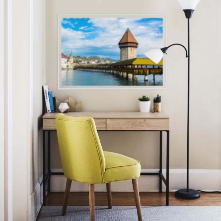 Image du produit Trenddeko Pont en bois à Lucerne (120 x 80 cm)