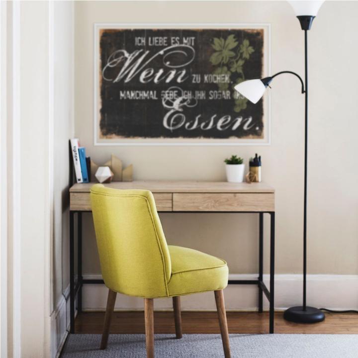 Image du produit Trenddeko J'aime cuisiner avec du vin (100 x 70 cm)