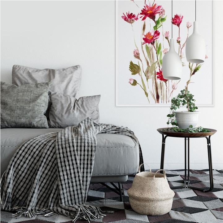 Actual product image Trenddeko Illustrated Wild Flower (70 x 100 cm)