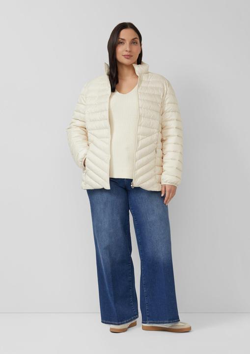 Produktbild s.Oliver Strickpullover Baumwollmix-Strickpullover mit V-Ausschnitt (44)