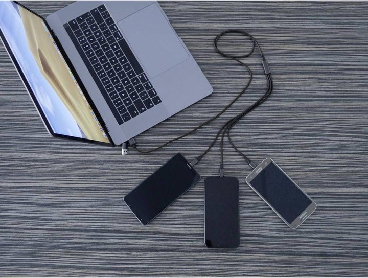 Actual product image Smrter USB C – USB C/Lightning/Micro USB (1.20 m, USB 2.0)