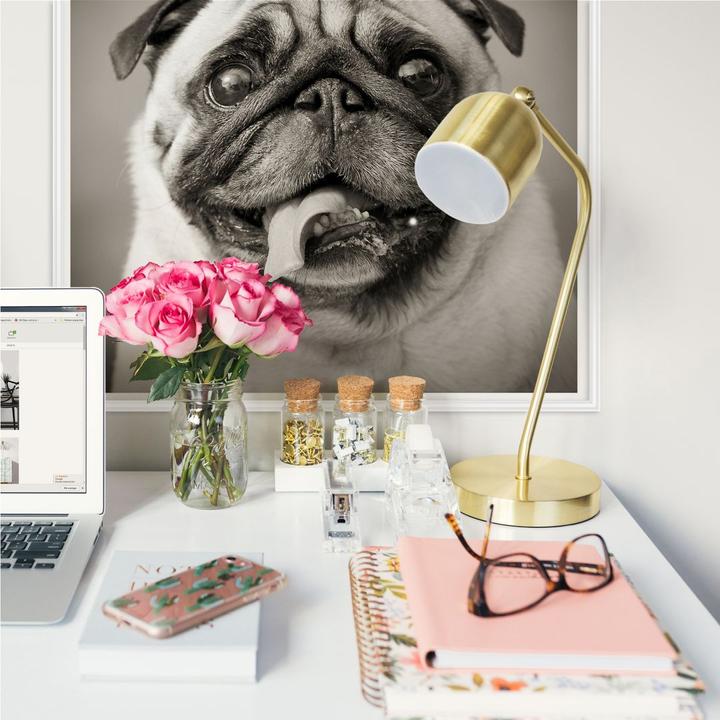 Actual product image Trenddeko Lovable pug (90 x 90 cm)