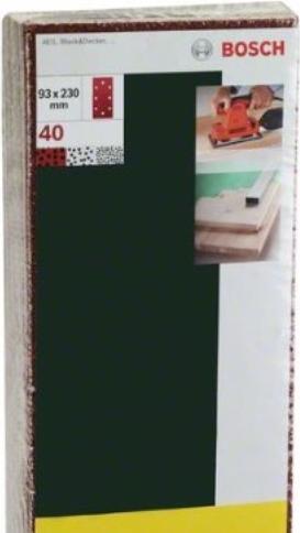 Produktbild Bosch Zubehör Schleifblatt-Set für Schwingschleifer, 25-teilig, 8 Löcher, 93 x 230 mm, 40 (40)