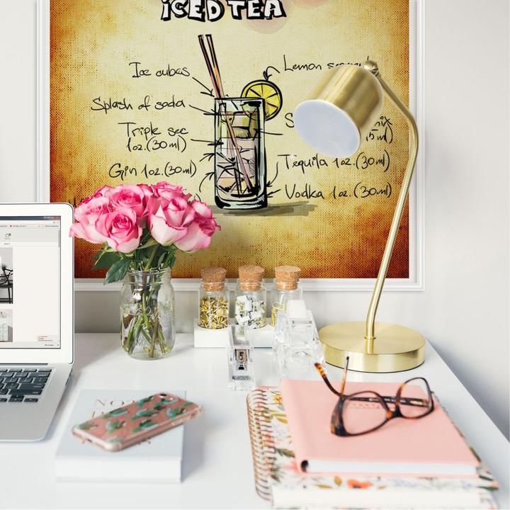 Produktbild Trenddeko Long Island Iced Tea - Rezept (30 x 30 cm)