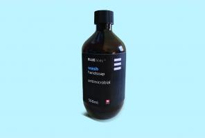 Actual product image Blue Body Wash Handsoap antimicrobial 500ml (Liquid soap, 500 ml)