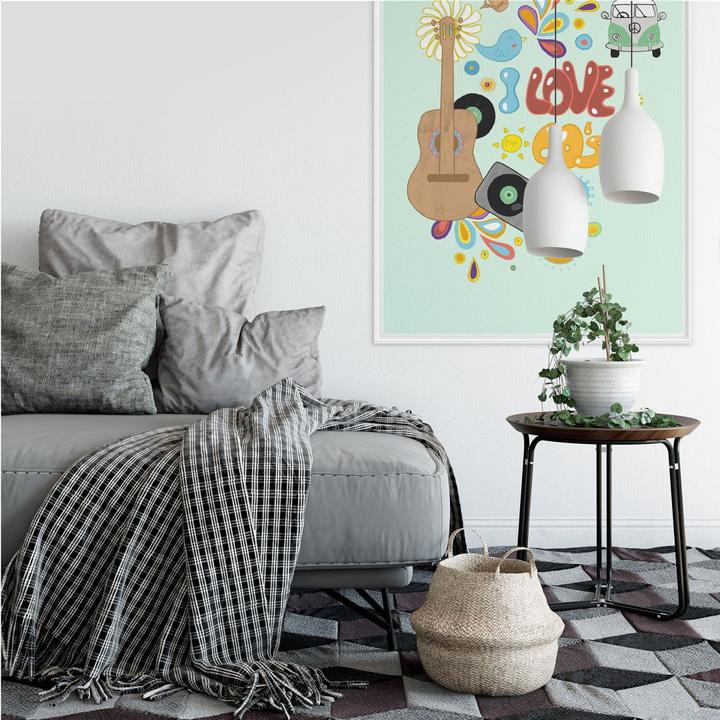 Image du produit Trenddeko J'aime les années 60 (70 x 100 cm)