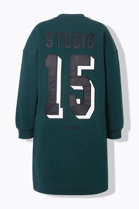 Image du produit Studio Untold Robe midi en molleton oversize, tissu satiné sur le dos (54, 56)