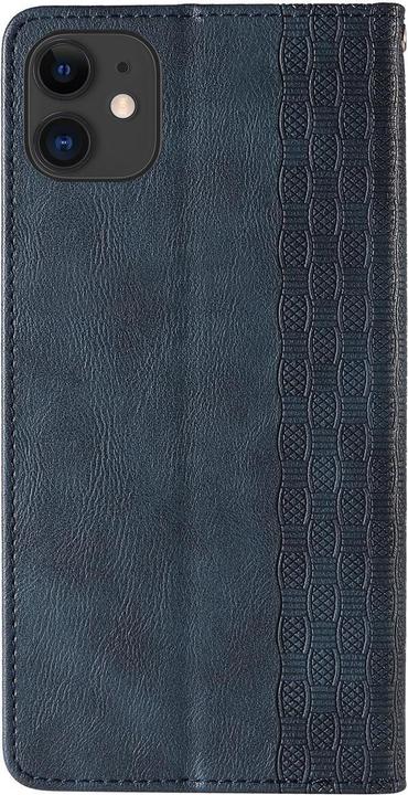 Actual product image Hurtel Magnet Strap Case for iPhone 12 Pouch Wallet + Mini Lanyard Pendant Blue (Apple iPhone 12)