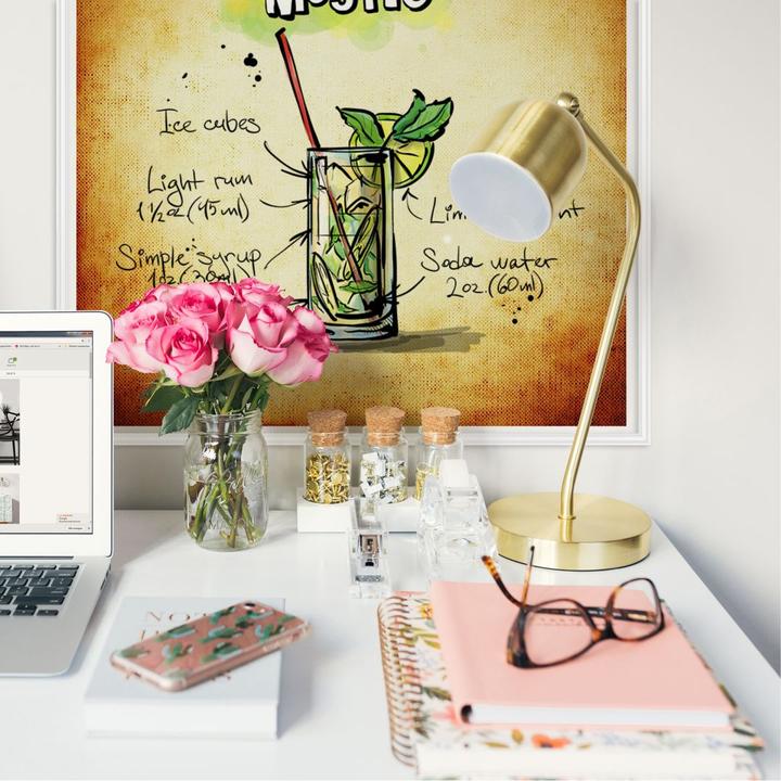 Image du produit Trenddeko Mojito - Recette (30 x 30 cm)
