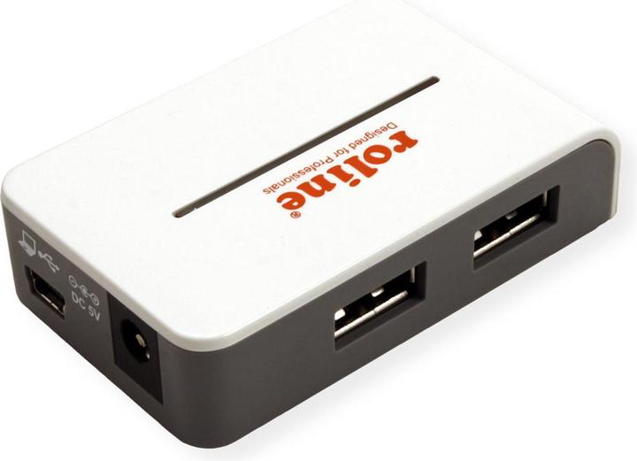 Actual product image Roline Black and White (USB-A, 4 ports)