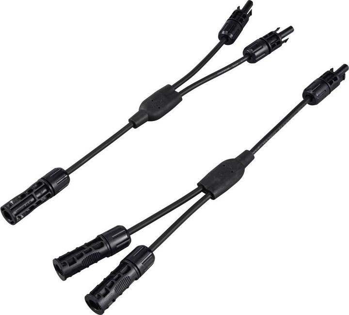 Sygonix SY-6408046 Câble adaptateur de connexion solaire 30 A noir 36 cm (Câble solaire)