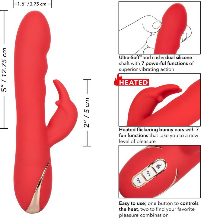 Image du produit CalExotics Jack Rabbit® Signature Silicone chauffé Ultra-Soft™ Rabbit