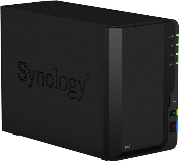 Actual product image Synology Ds218 (2 x 6 TB, WD Red Plus)