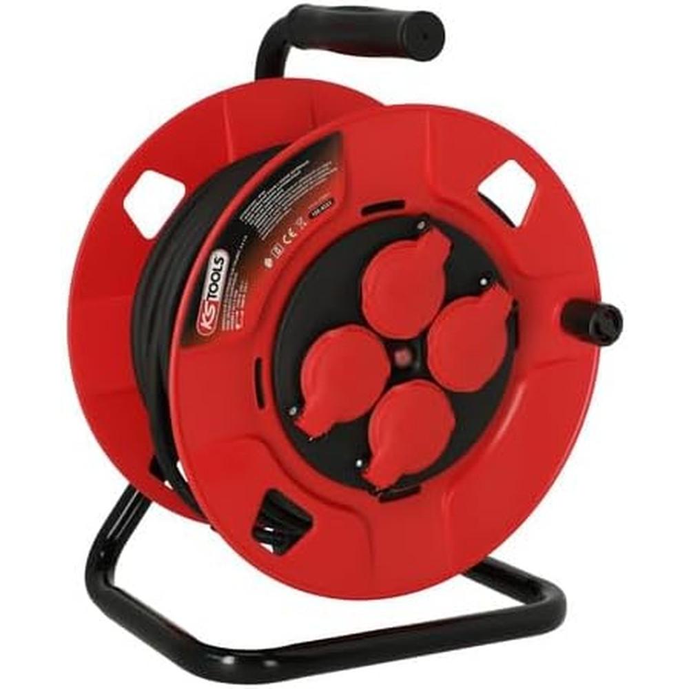 KS Tools, Avvolgicavi, 150.4223 Enrol Electrique on cable reel, 3 x 1.5 (15 m, 1.50 mm².)