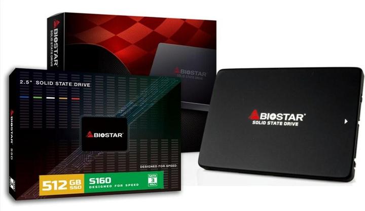 Image du produit Biostar Disque dur SSD compatible S160 512Go S-ATA (512 Go, 2.5")