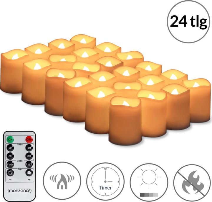 Monzana LED Kerzen Set (24 x)