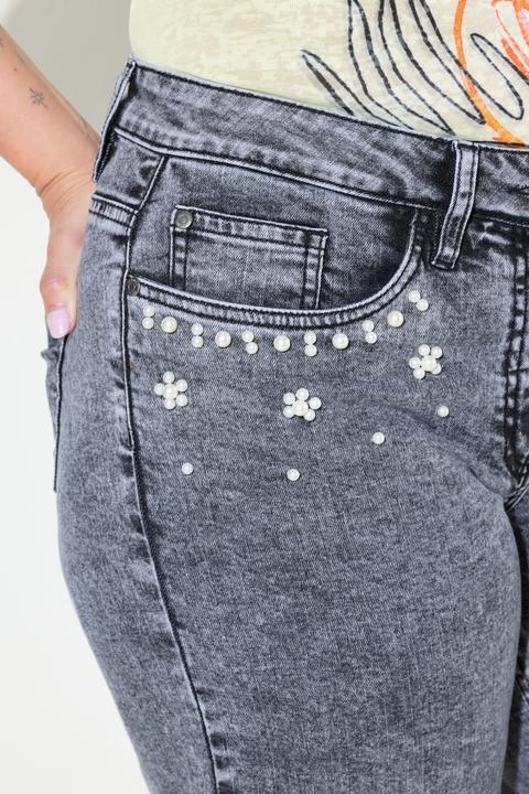 Image du produit Miamoda Jeans-Culotte, Wide Legs, 5-Pocket, Moon Wash (44)