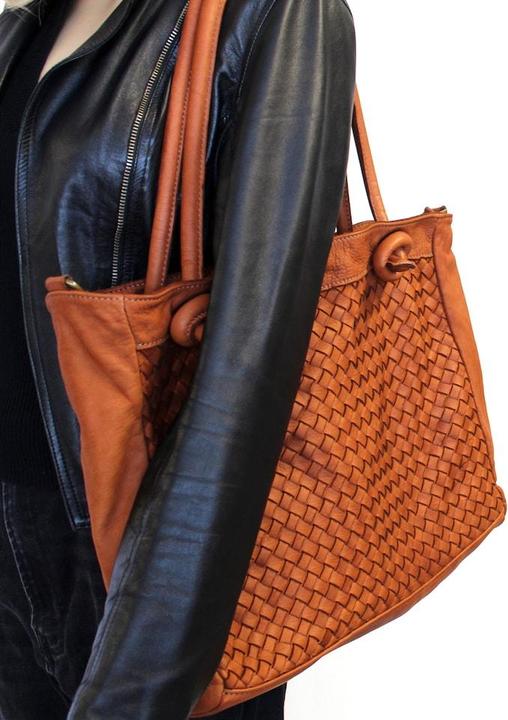 Immagine prodotto Only-Bags.Store Borsa in pelle, borsa in pelle, borsa hobo in morbido tessuto, pelle intrecciata