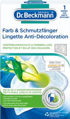 Produktbild Dr. Beckmann Farb und Schmutzfänger (30 Waschgänge, Waschtücher)