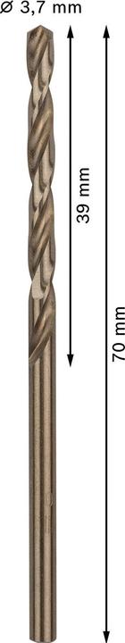 Actual product image Bosch Professional Zubehör Metal drill bits HSS-Co, DIN 338. For rotary drills/drivers (3.7 millimetres)