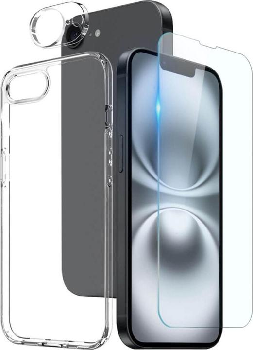 Northjo iPhone 16e - 3-in 1 Set Handyhülle und Panzergläser (Apple iPhone 16e)