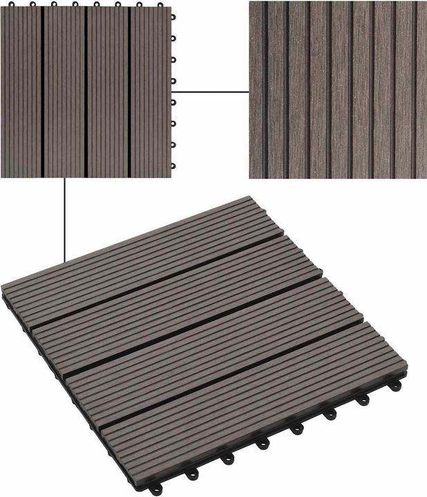 Produktbild vidaXL Terrassenfliese (11x, 30 x 30 cm)