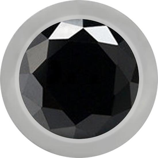 Immagine prodotto Star Piercing Anello in argento con tre cristalli (senza ottone, Titanio)