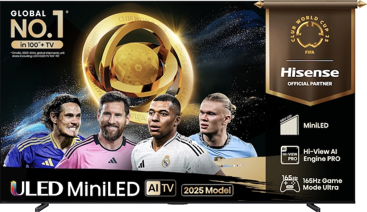 Produktbild Hisense TV 100U7Q 254cm 100" UHD Mini LED Smart TV Fernseher (100", U7QF, LED, UHD, 2025)