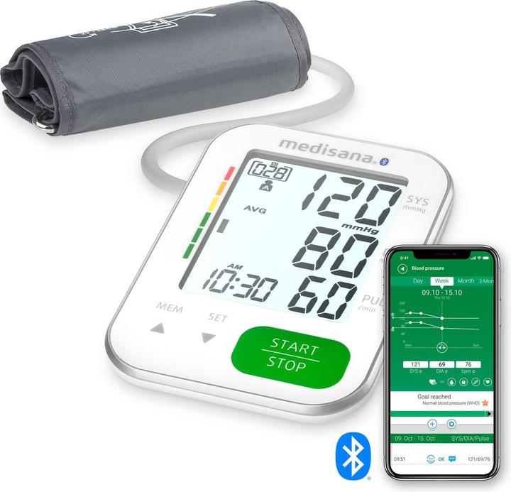 Medisana BU 572 connect Oberarm-Blutdruckmessgerät