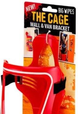 Productafbeelding Big Wipes Doekendispenser, rood, aan de muur bevestigd