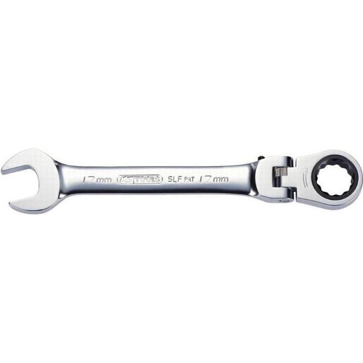 KS Tools, Schraubenschlüssel, GEARplus Gelenk-Ratschenringmaulschlüssel feststellbar (10 mm)