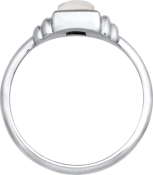 Immagine prodotto Elli Anello PREMIUM Pietra di luna quadrata Vintage Argento 925 (52, 925 Argento)