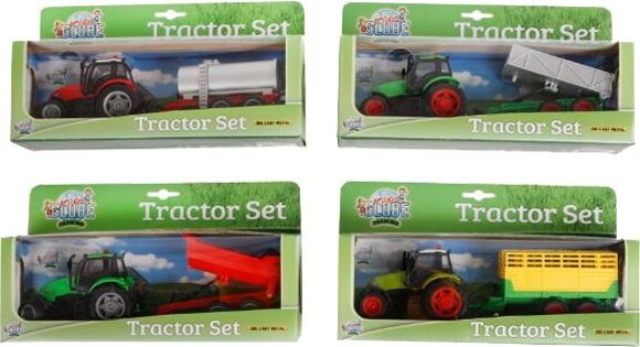 Produktbild Sombo Traktor mit Trailer Light & Sound 1:32