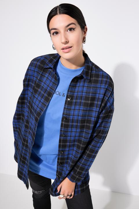 Immagine prodotto Studio Untold Camicia a quadri dal taglio oversize con colletto da camicia e maniche lunghe (50, 52)